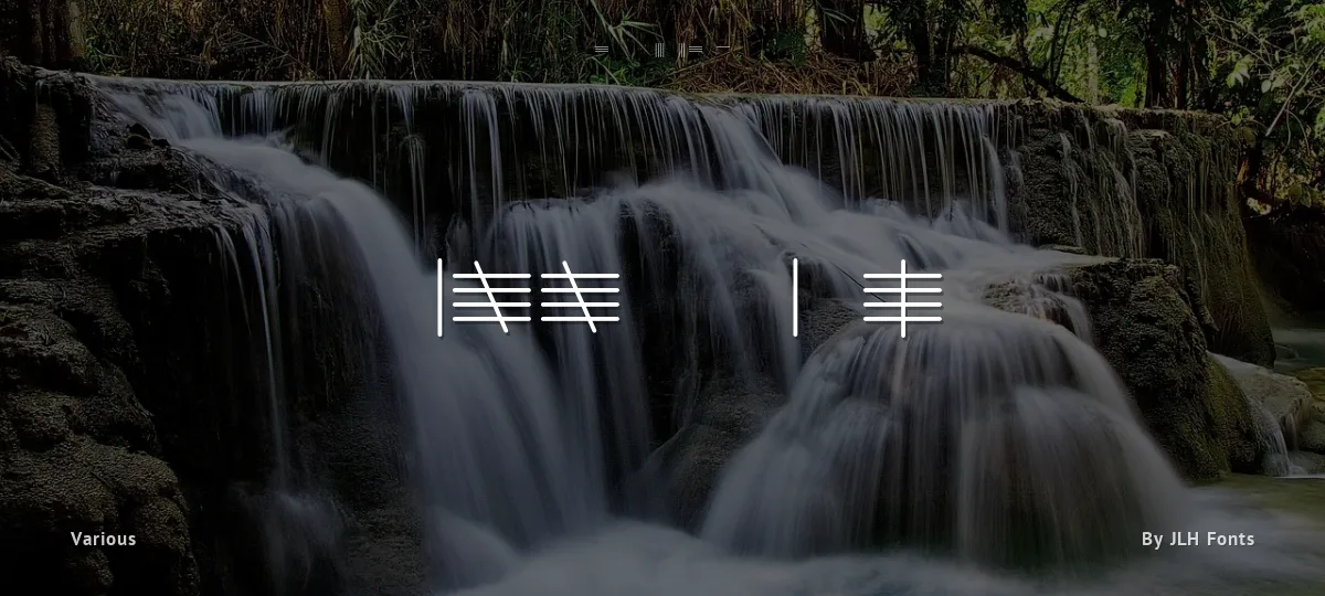 Tally Mark font preview