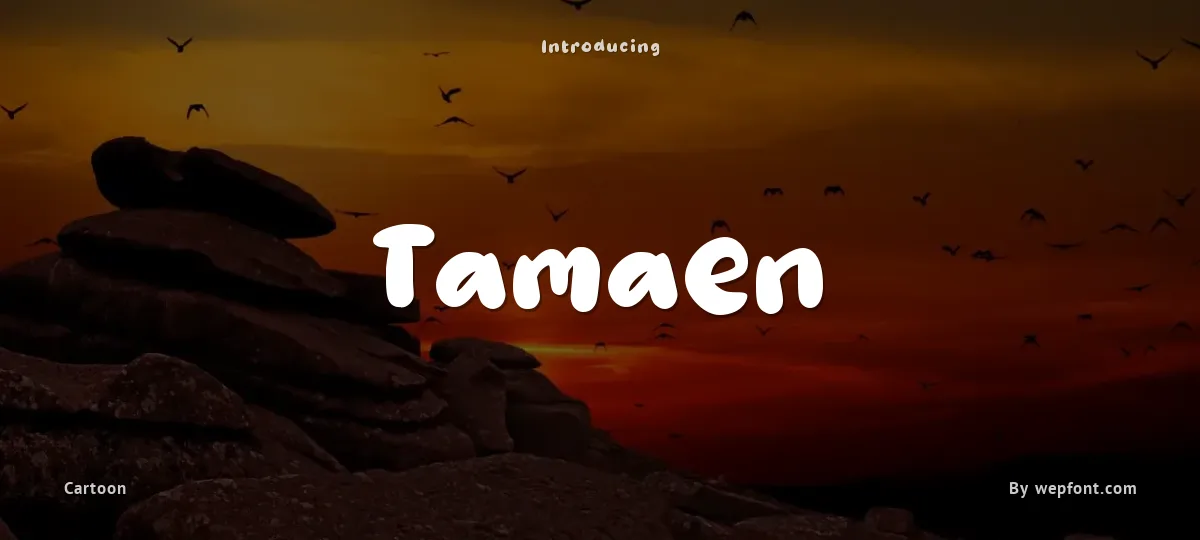 Tamaen font preview