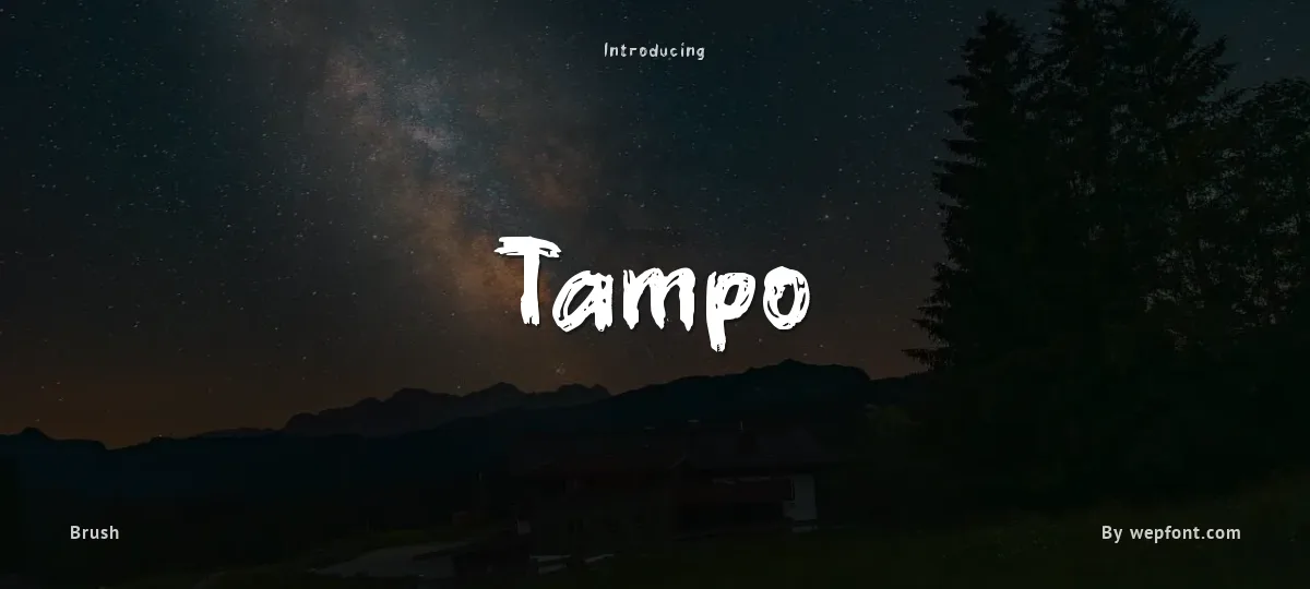 Tampo font preview