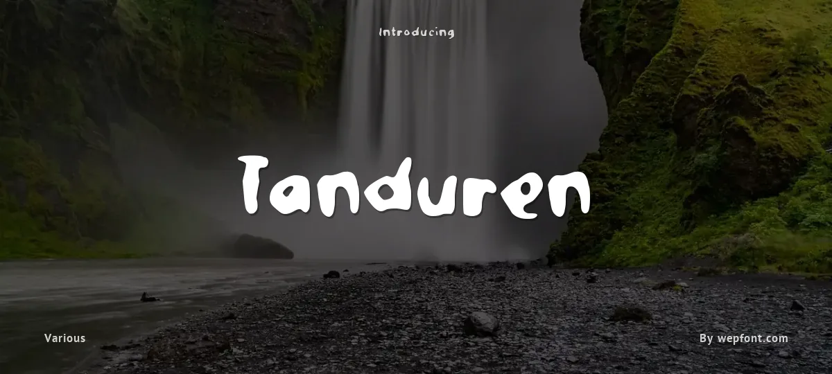 Tanduren font preview