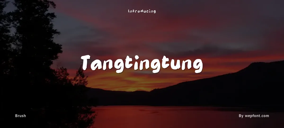Tangtingtung font preview