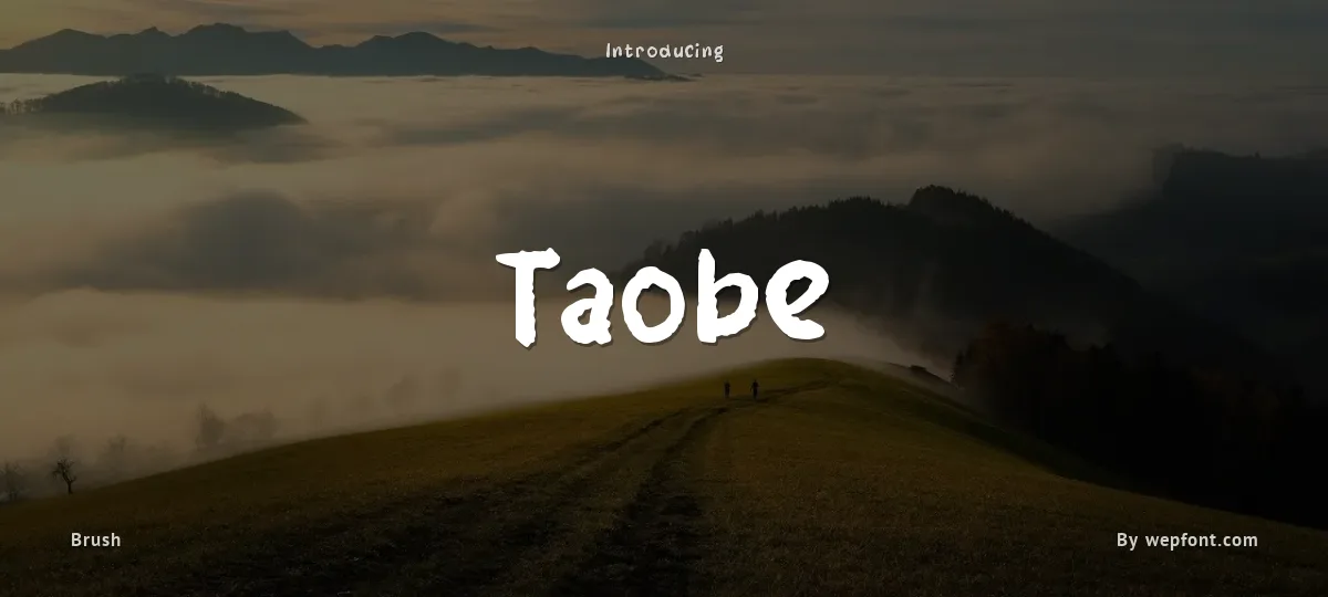 Taobe font preview