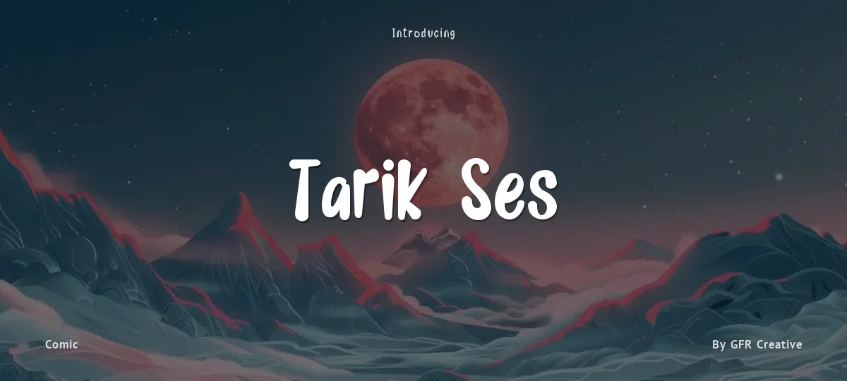 Tarik Ses font preview
