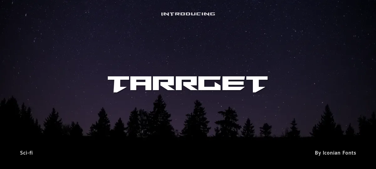 Tarrget font preview