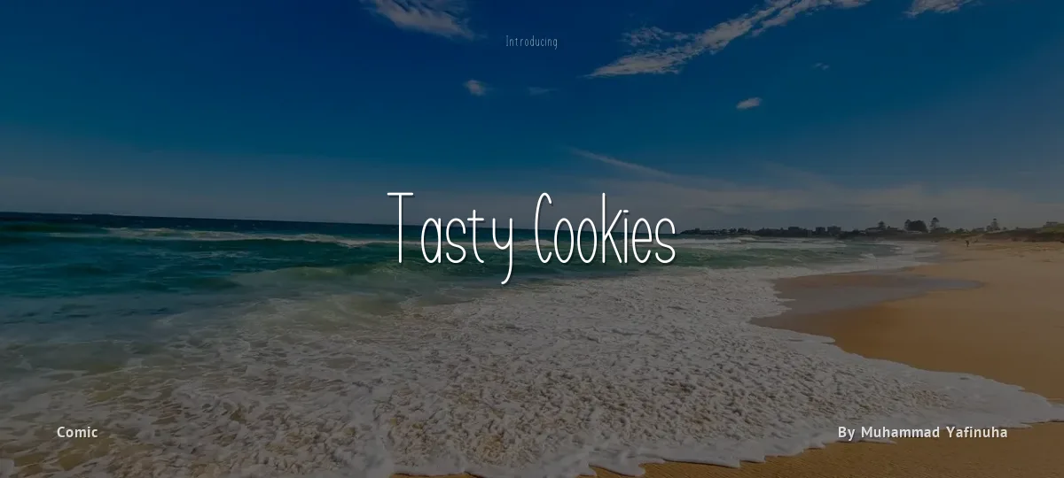 Tasty Cookies font preview
