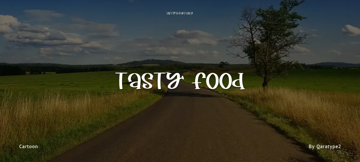 Tasty Food font preview