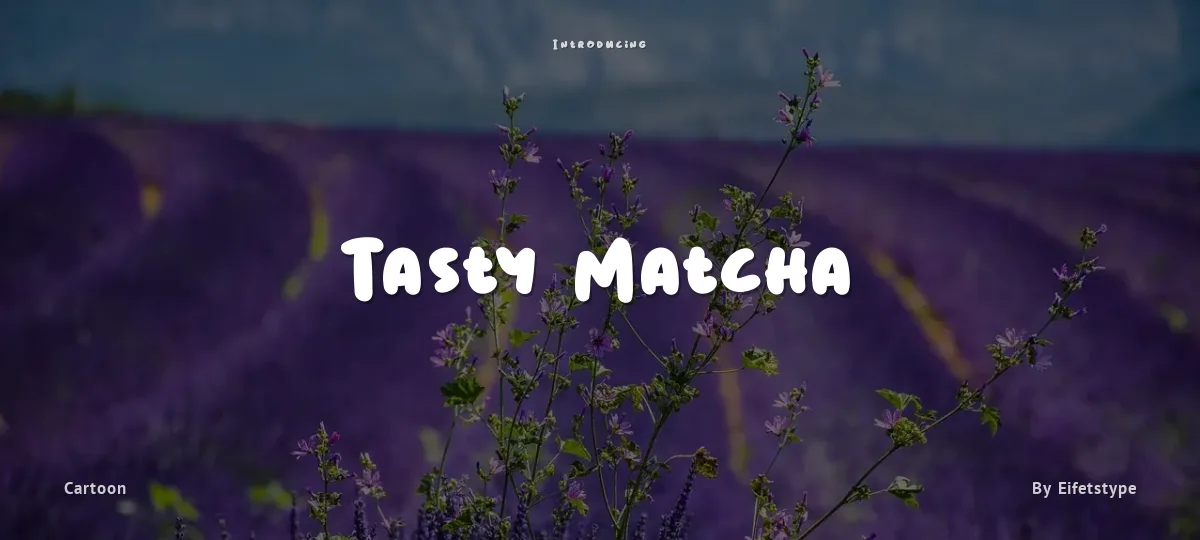 Tasty Matcha font preview