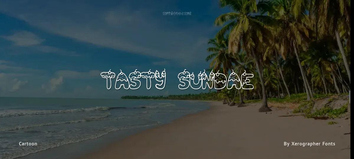 Tasty Sundae font preview