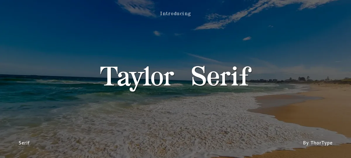 Taylor Serif font preview