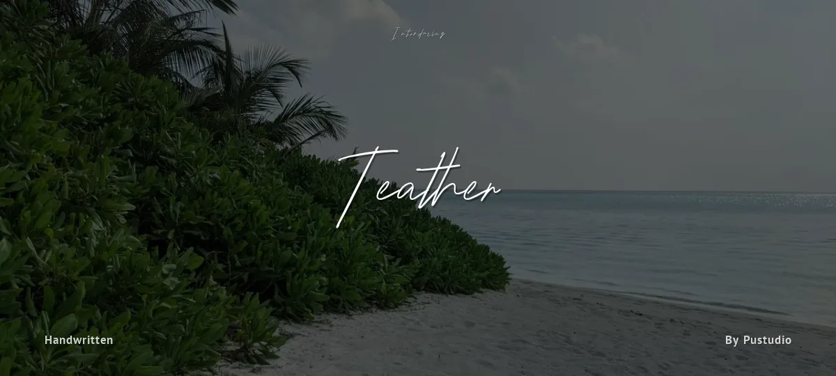 Teather font preview