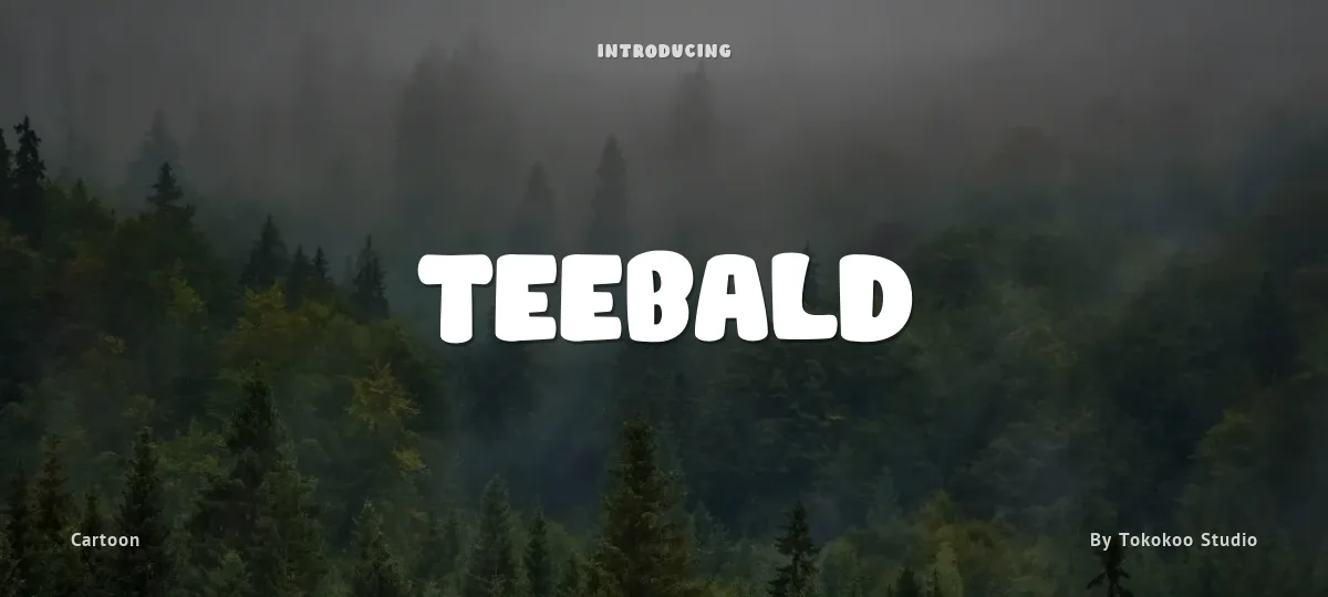 Teebald font preview