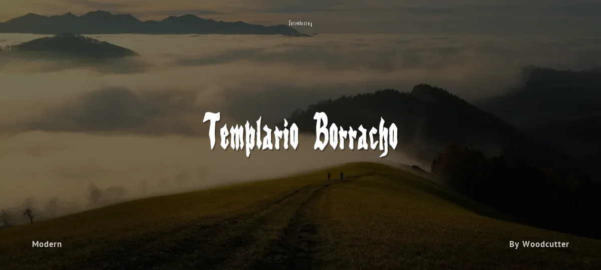 Templario Borracho font preview