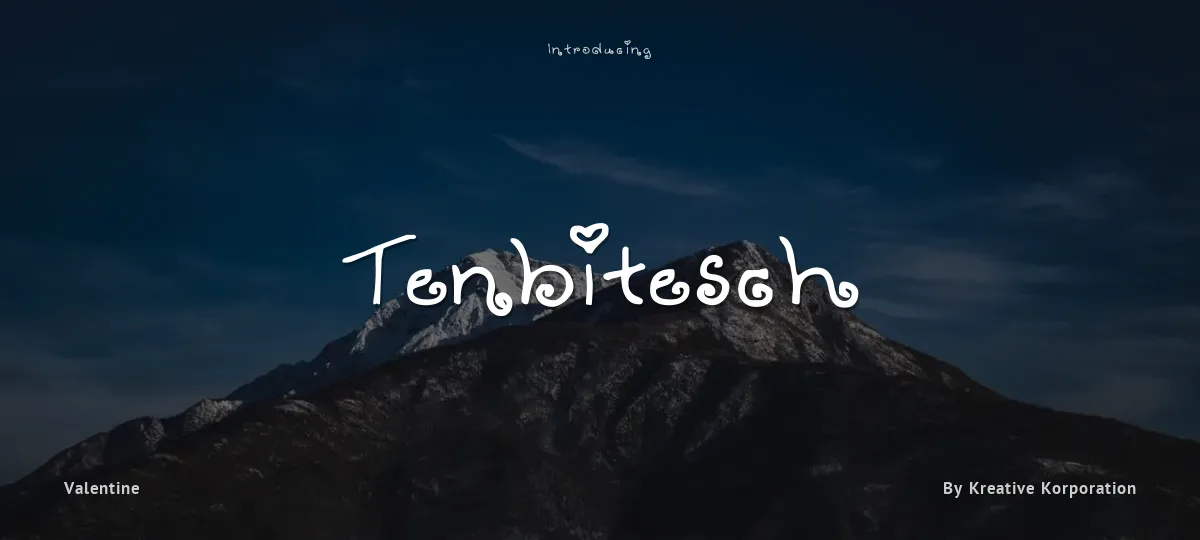 Tenbitesch font preview
