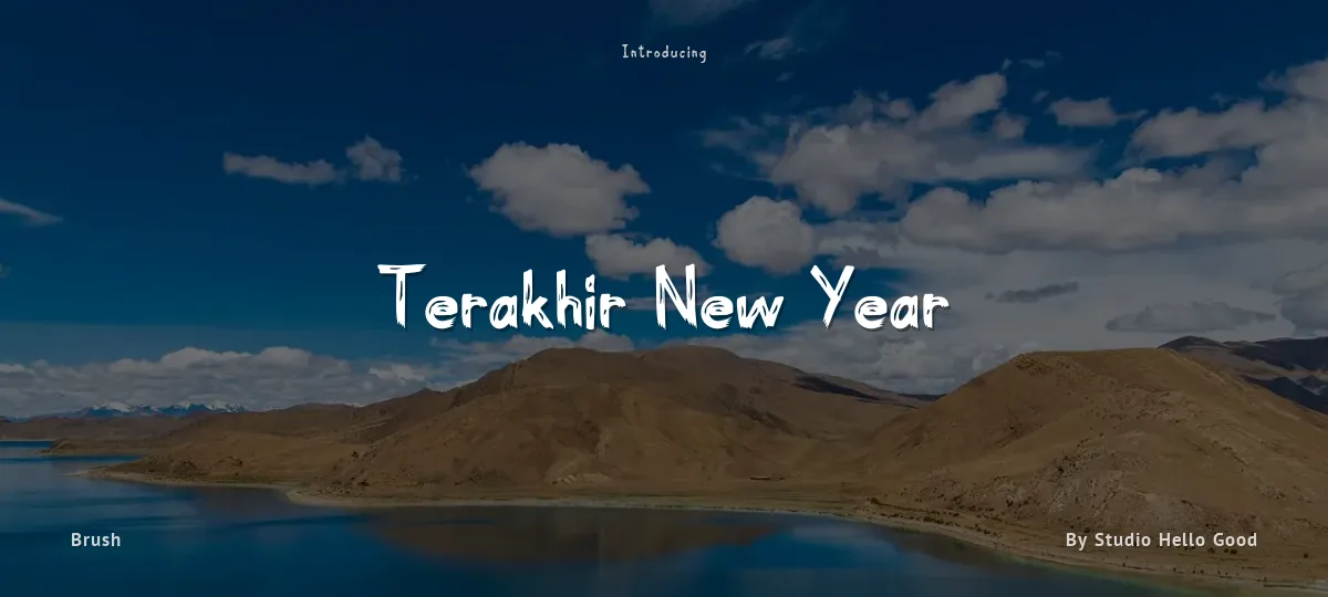 Terakhir New Year font preview
