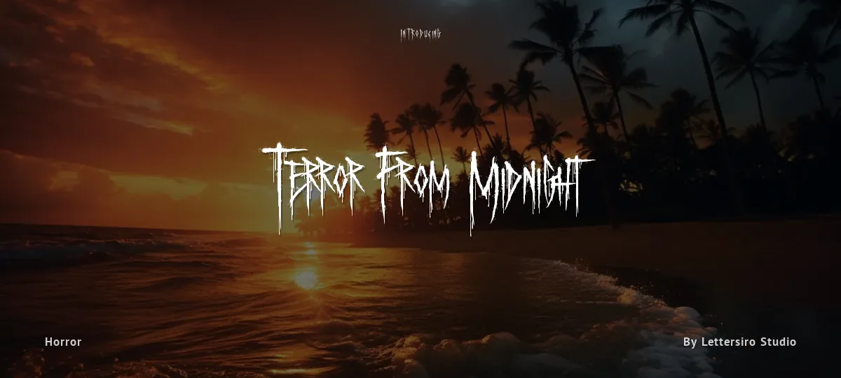 Terror From Midnight font preview