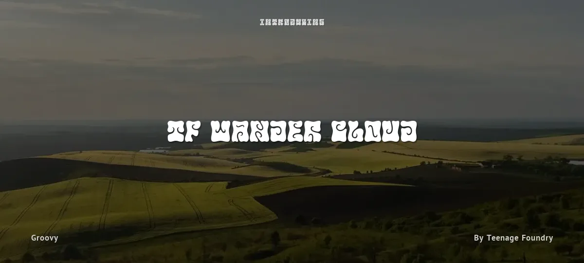 TF Wander Cloud font preview