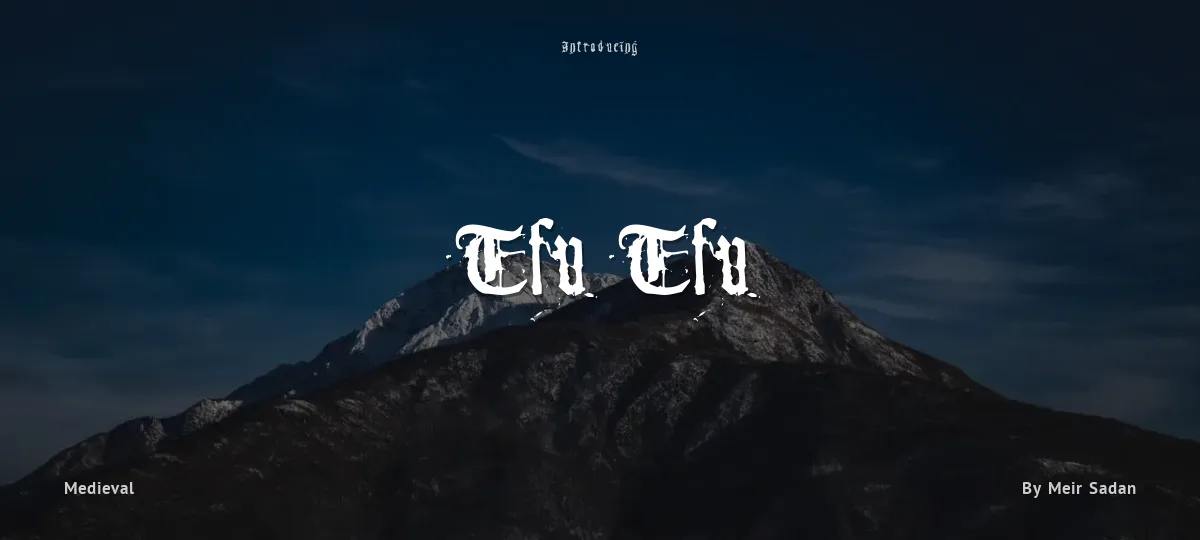 Tfu Tfu font preview