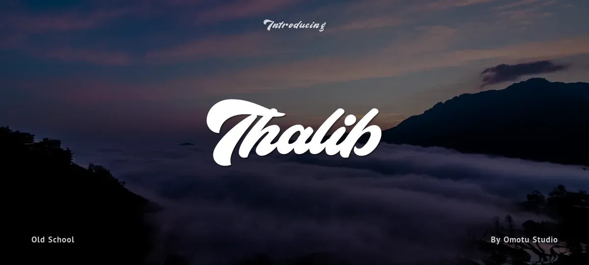 Thalib font preview