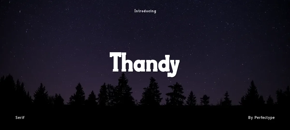 Thandy font preview