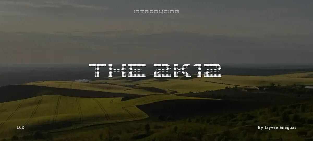 The 2K12 font preview