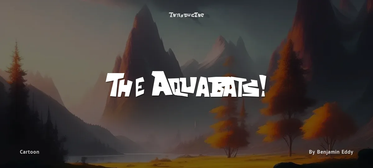 The Aquabats! font preview