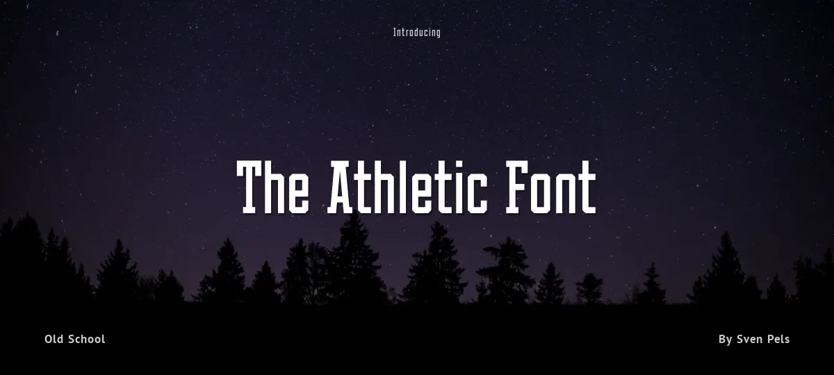 The Athletic Font font preview
