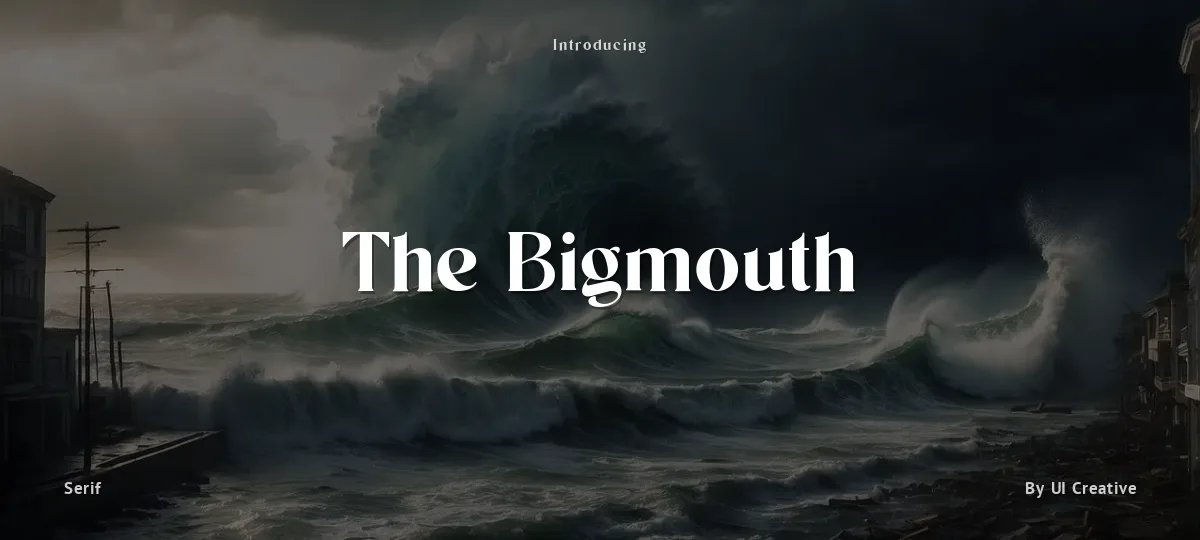 The Bigmouth font preview