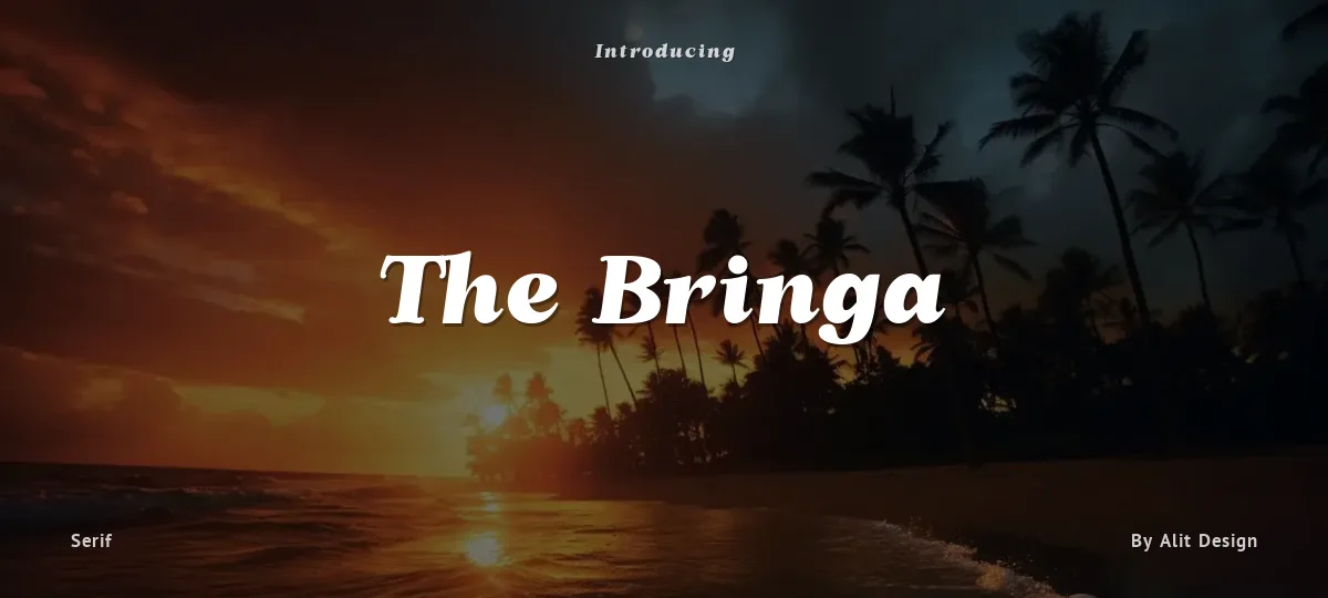 The Bringa font preview