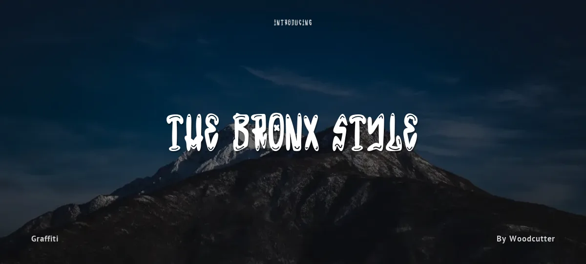 The Bronx Style font preview