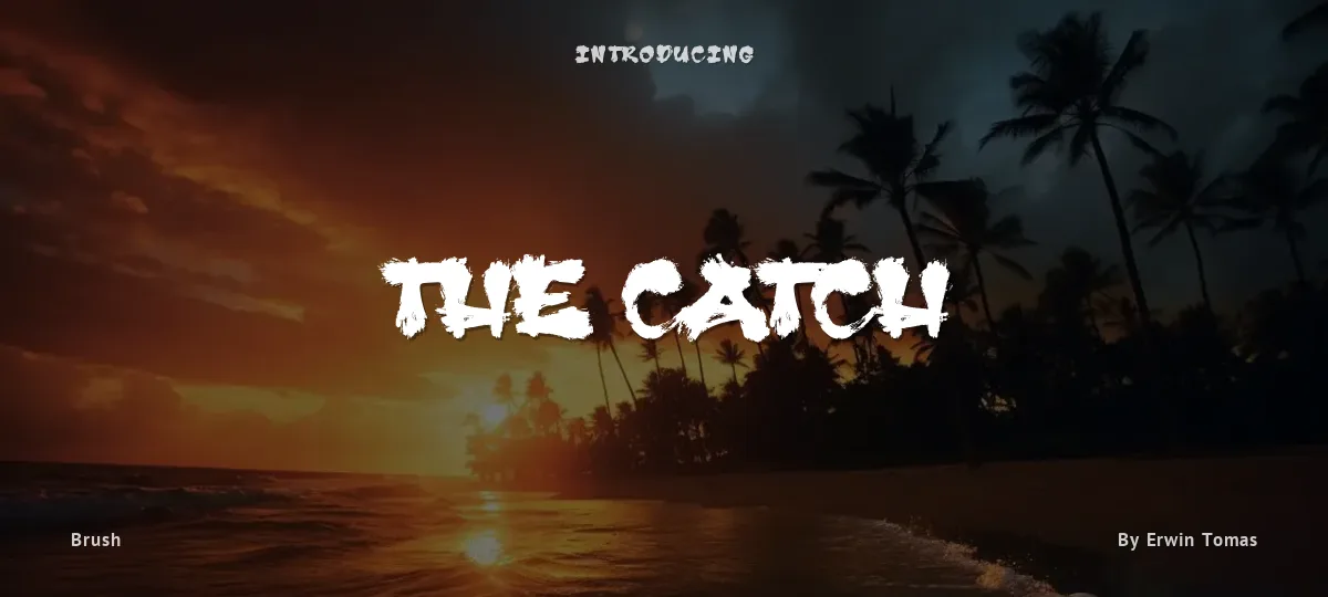The Catch font preview