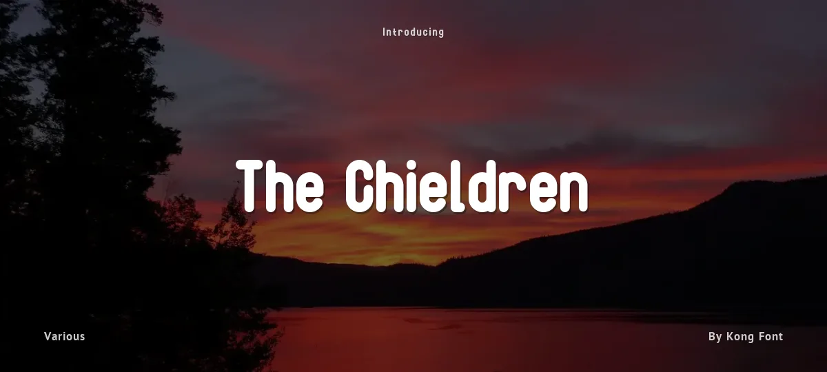 The Chieldren font preview