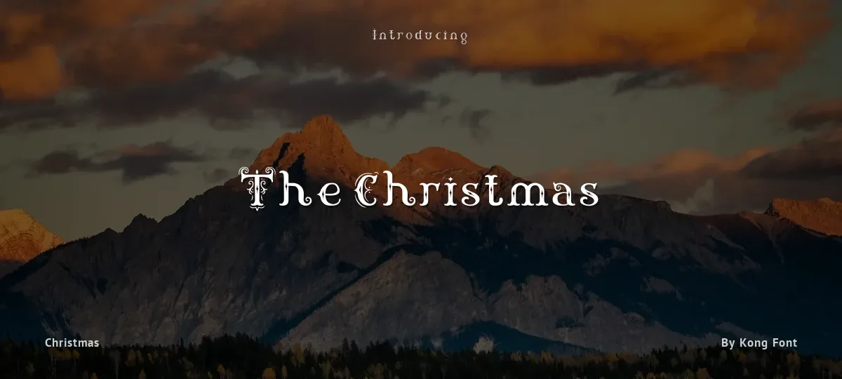 The Christmas font preview