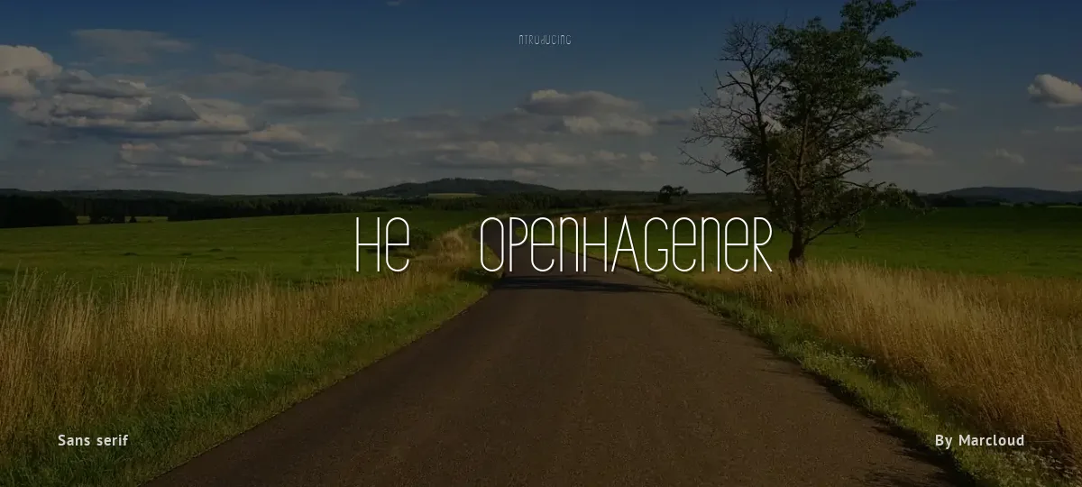 The Copenhagener font preview