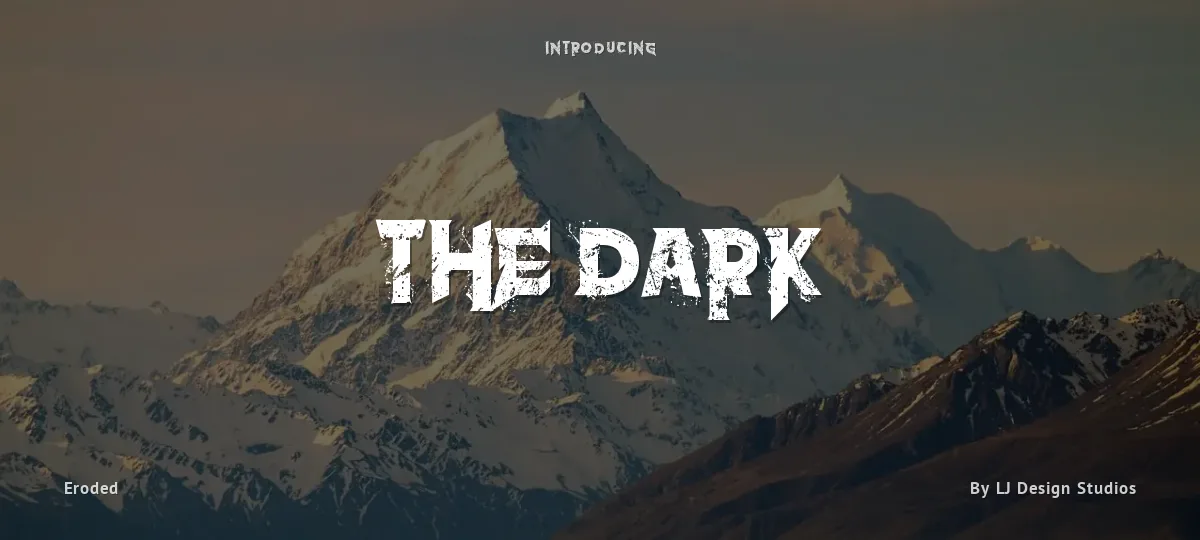 The Dark font preview