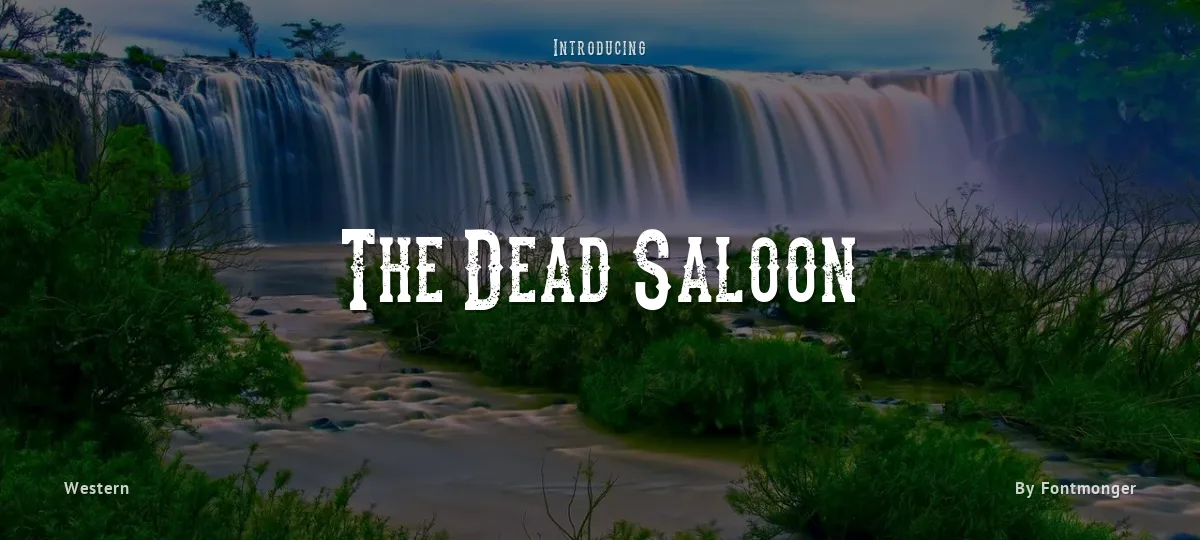 The Dead Saloon font preview