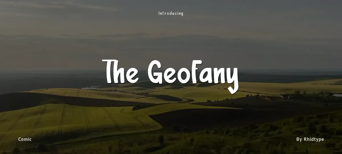 The Geofany font preview