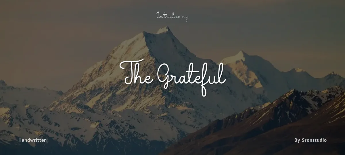 The Grateful font preview
