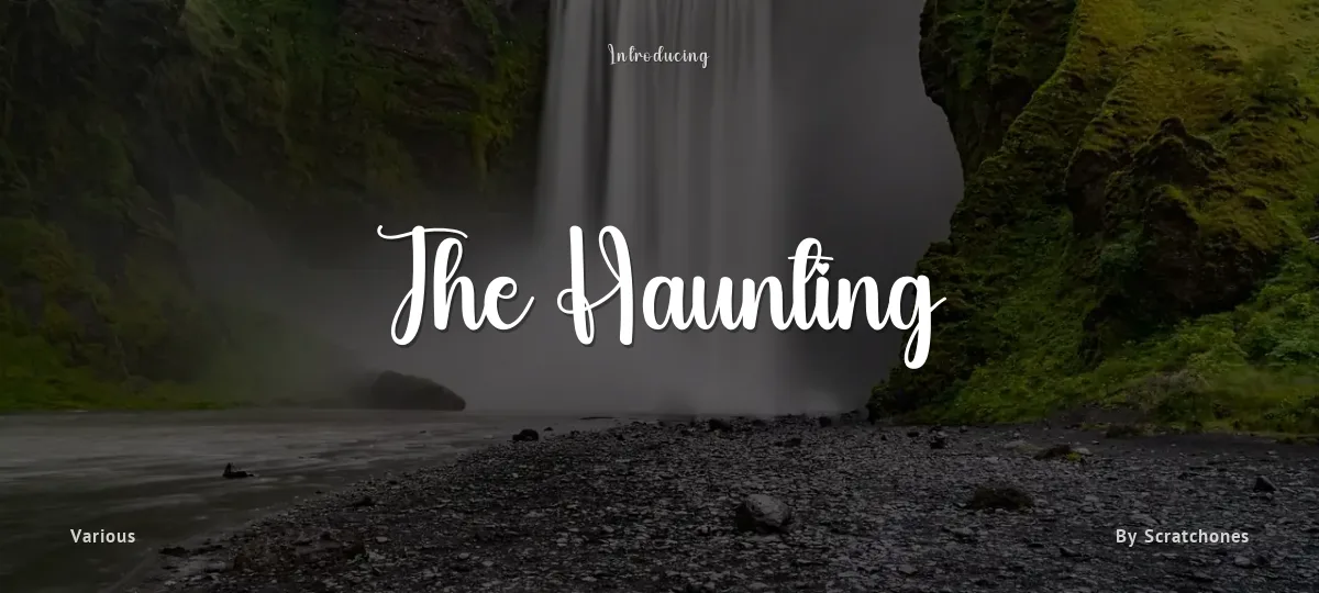 The Haunting font preview