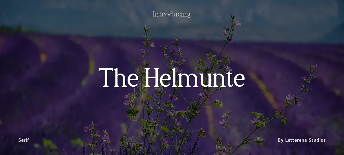 The Helmunte font preview