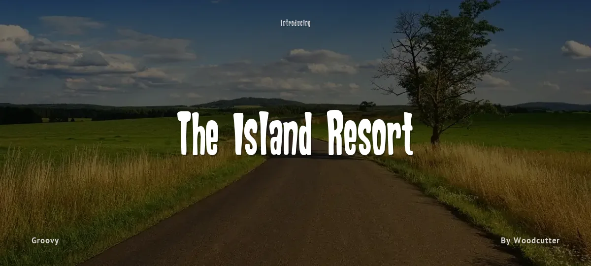 The Island Resort font preview