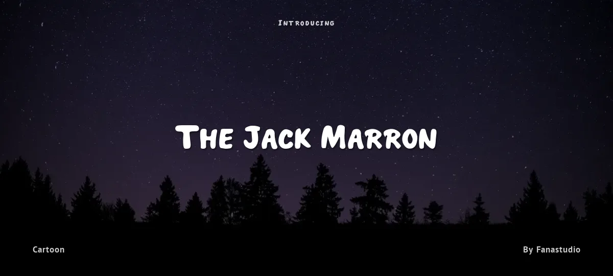 The Jack Marron font preview