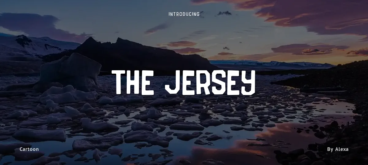 The Jersey font preview