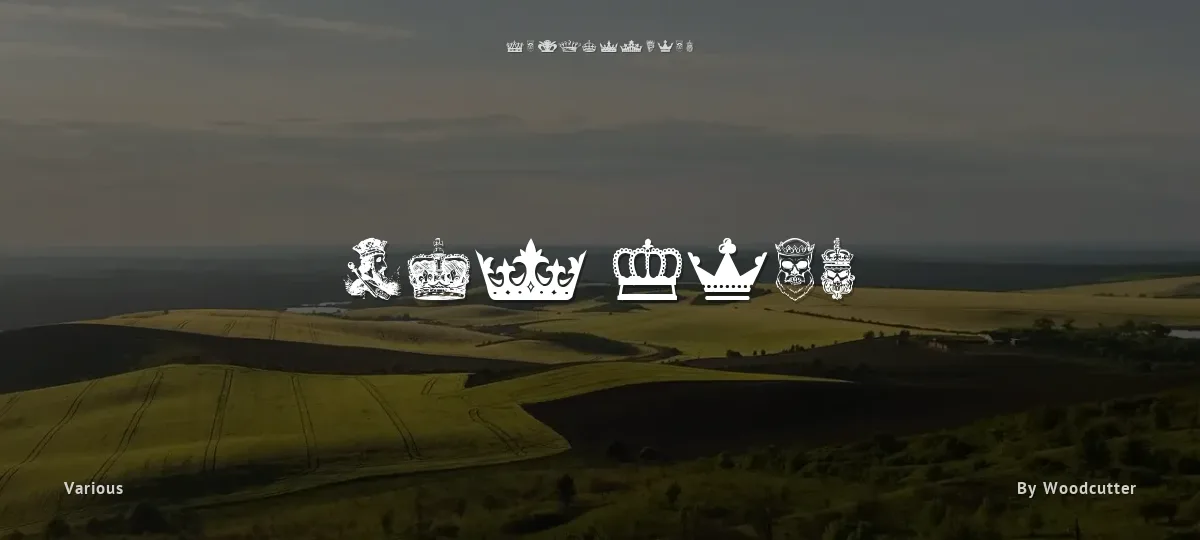 The King font preview
