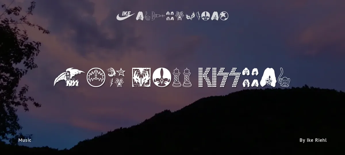The Kiss Font font preview