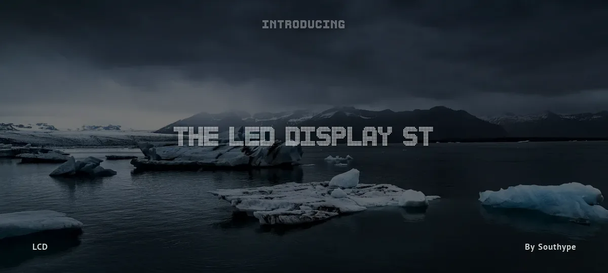 The Led Display St font preview