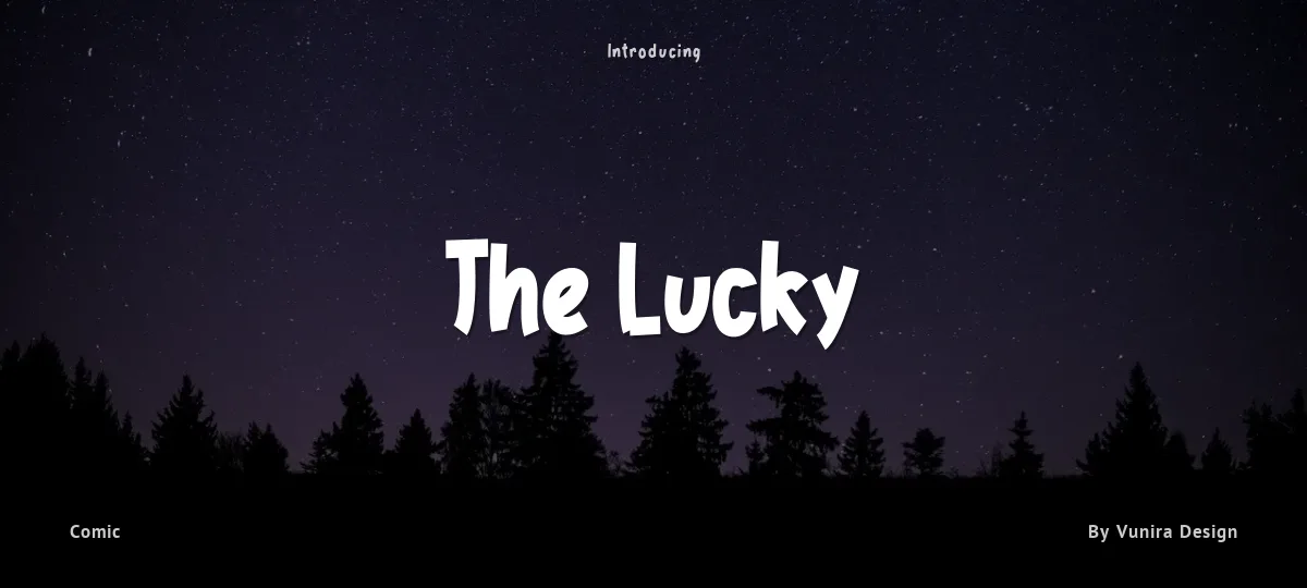 The Lucky font preview