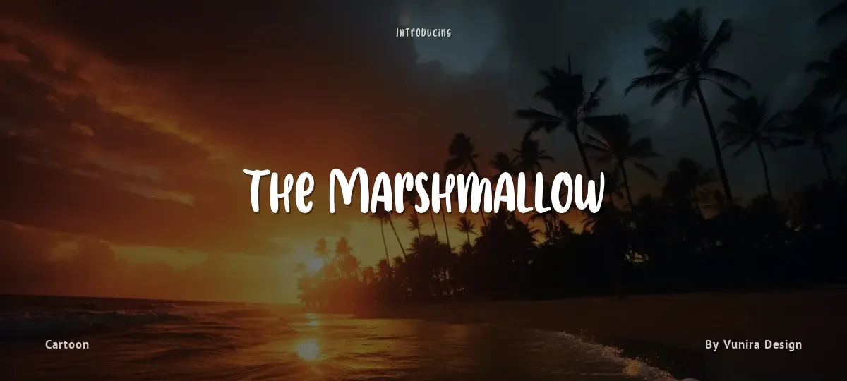 The Marshmallow font preview