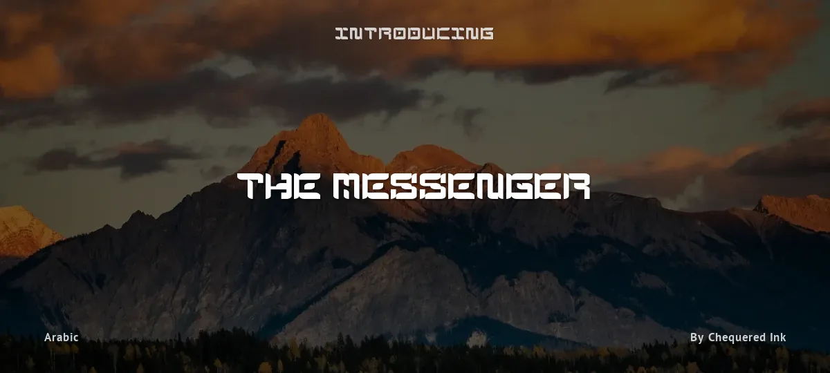 The Messenger font preview