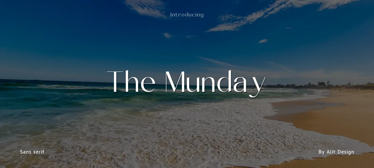 The Munday font preview