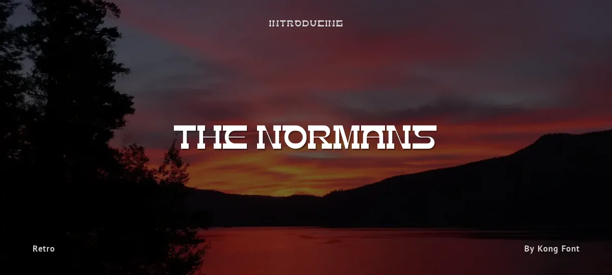 The Normans font preview